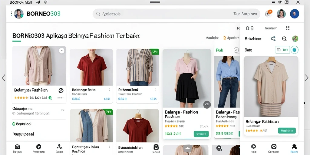 Tampilan antarmuka aplikasi BORNEO303 yang stylish dan mudah digunakan.