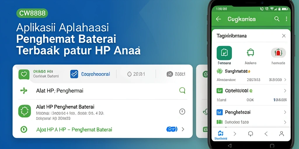 Antarmuka pengguna intuitif CW8888 yang memudahkan penghematan baterai.