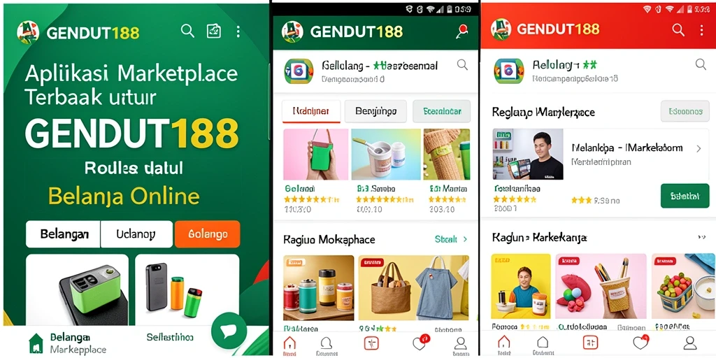 Tampilan antarmuka GENDUT188 yang menarik untuk berbelanja.
