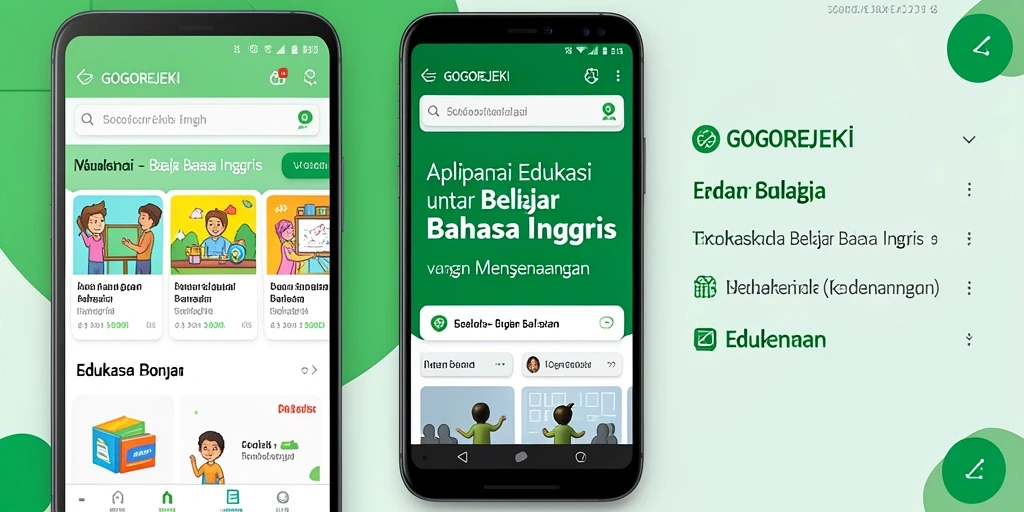 Antarmuka aplikasi GOGOREJEKI yang menarik dan interaktif.
