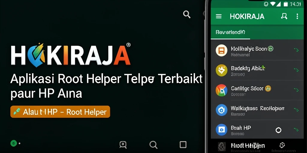 Tampilan antarmuka HOKIRAJA yang intuitif dan menarik.
