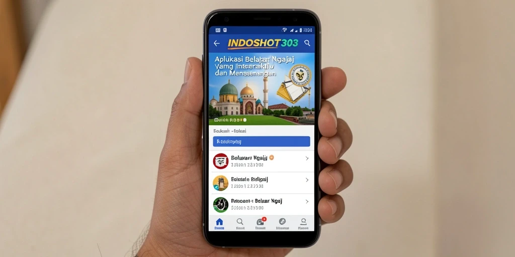 Tampilan antarmuka aplikasi INDOSLOT303 yang ramah pengguna.